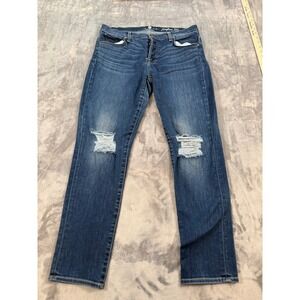 7 For All Mankind Josefina Skinny Boyfriend Jeans Women's Size 29 Distressed
